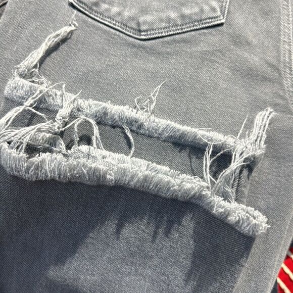 J Brand Women's Black Denim Jeans Sz 29 Raw Hem - Picture 7 of 7